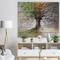 Designart - Tree with Four Seasons - Tree Painting Print on Natural Pine Wood